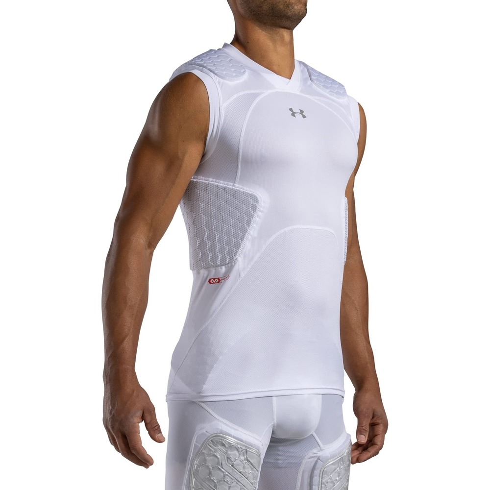 Under Armour Mens Gameday Armour Pro 5-Pad Top White 2XL McDavid Hex NWT